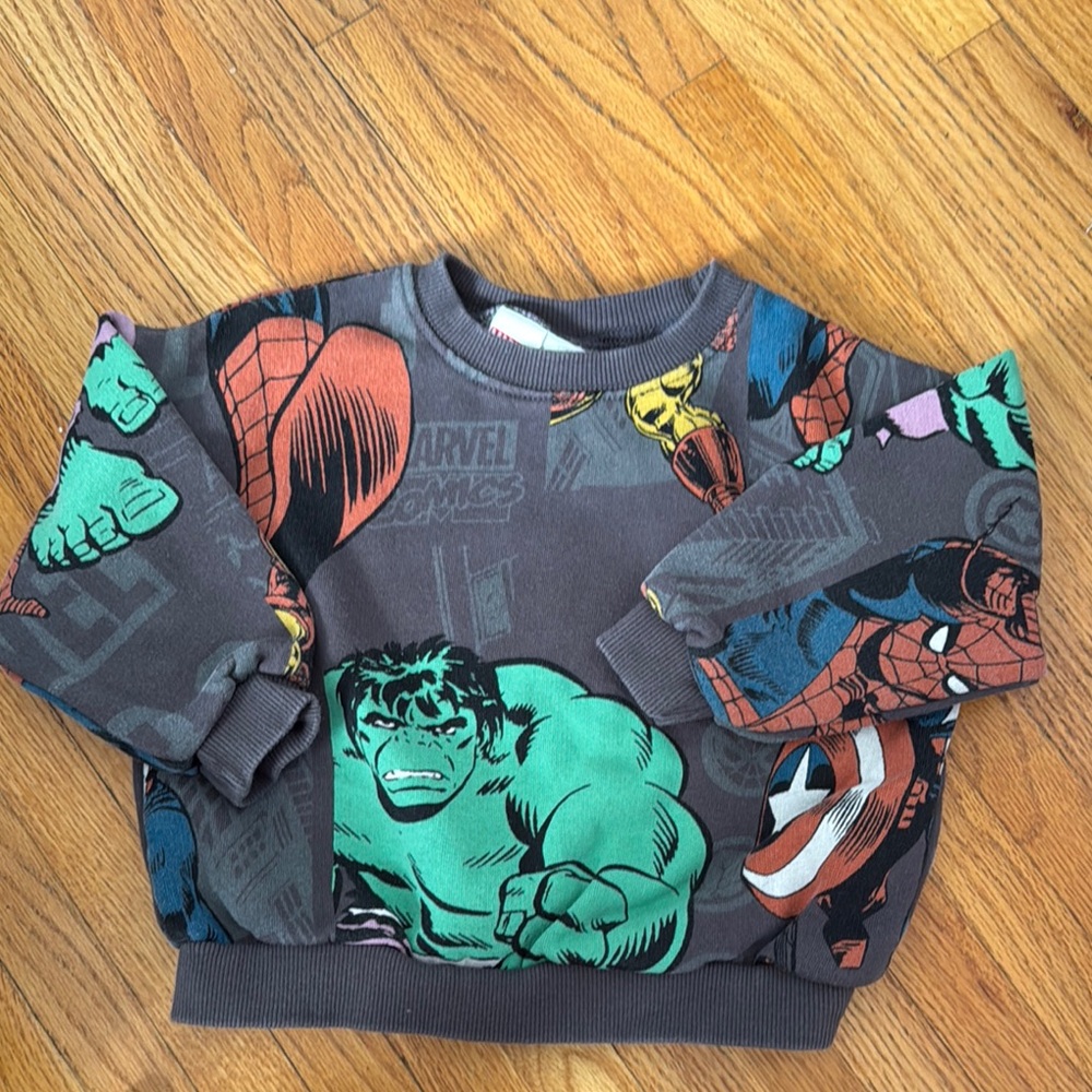 Marvel Superhero Graphic Sweatshirt